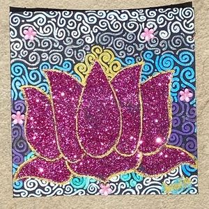 Lotus Dreams Mini Tile Artwork Original